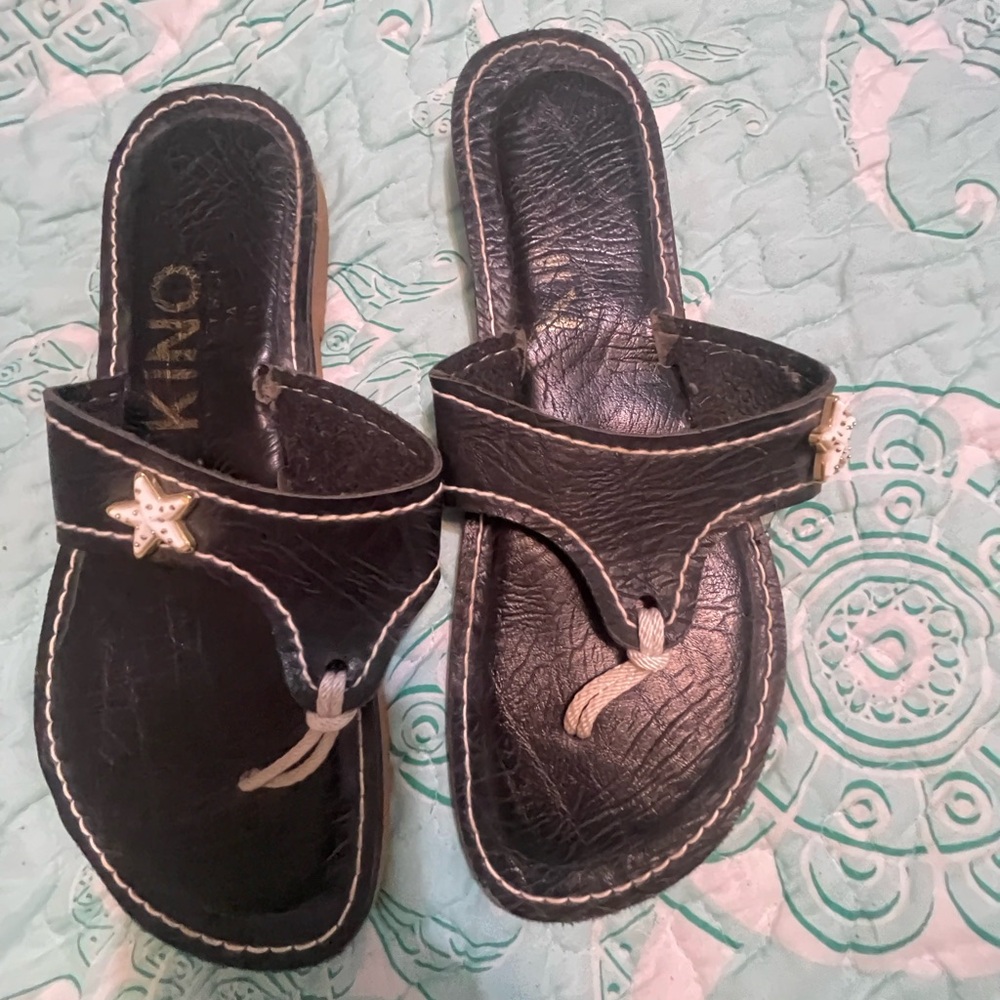 KINO handmade leather sandal! Size 8